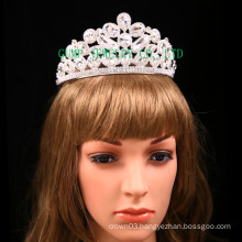 Factory Direct Rhinestone Tiara Clear Stone Crown For Bridal